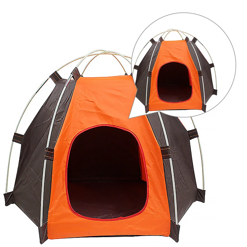 

Portable Outdoor Tent Foldable Hexagonal Shelter For Cats Dogs Breathable Pet Bed Cage Travel Car Home Pet Supplies