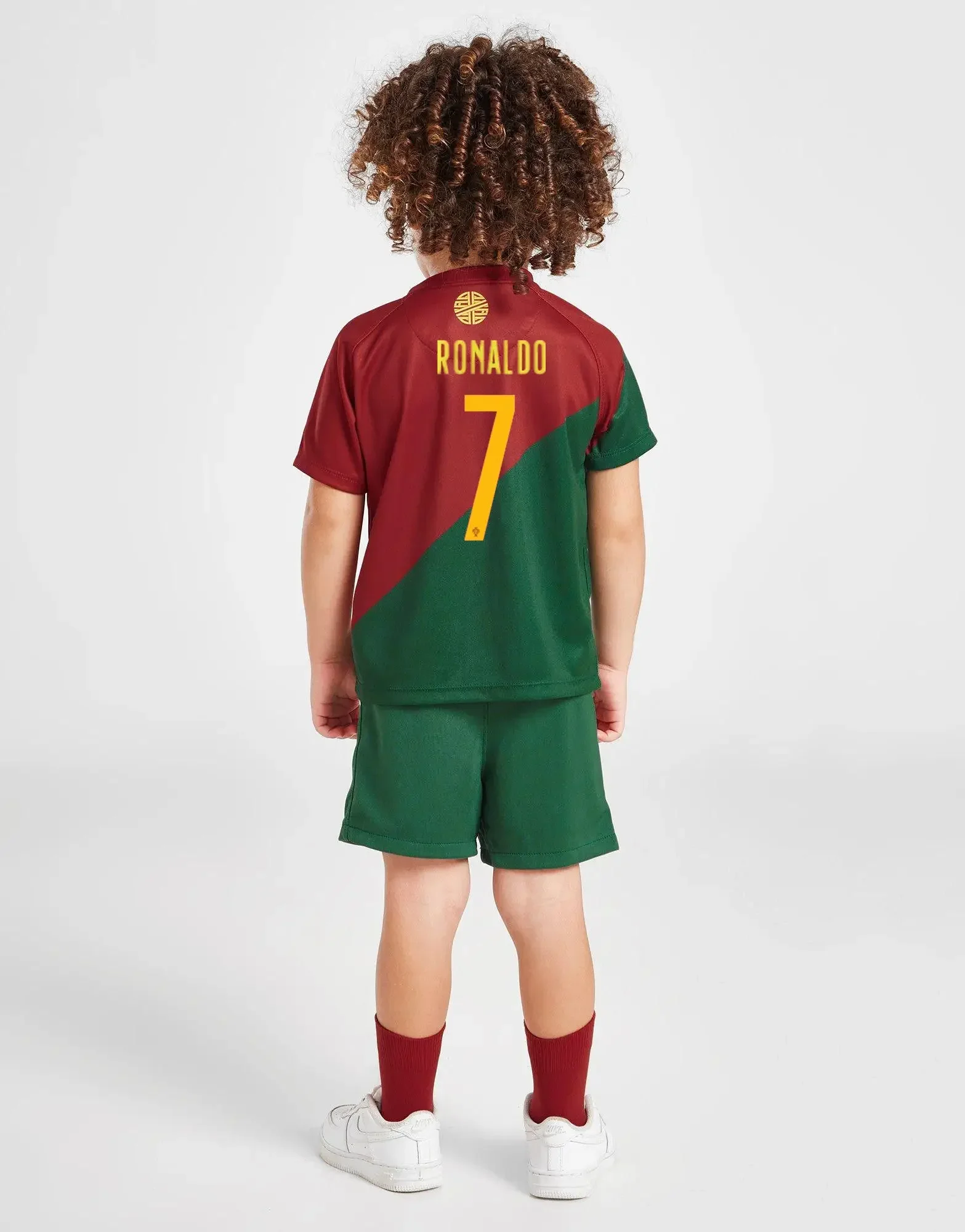 children's  sport set boy girl  Portuguese Fans shirt Training wear men and kids games  soccer kits