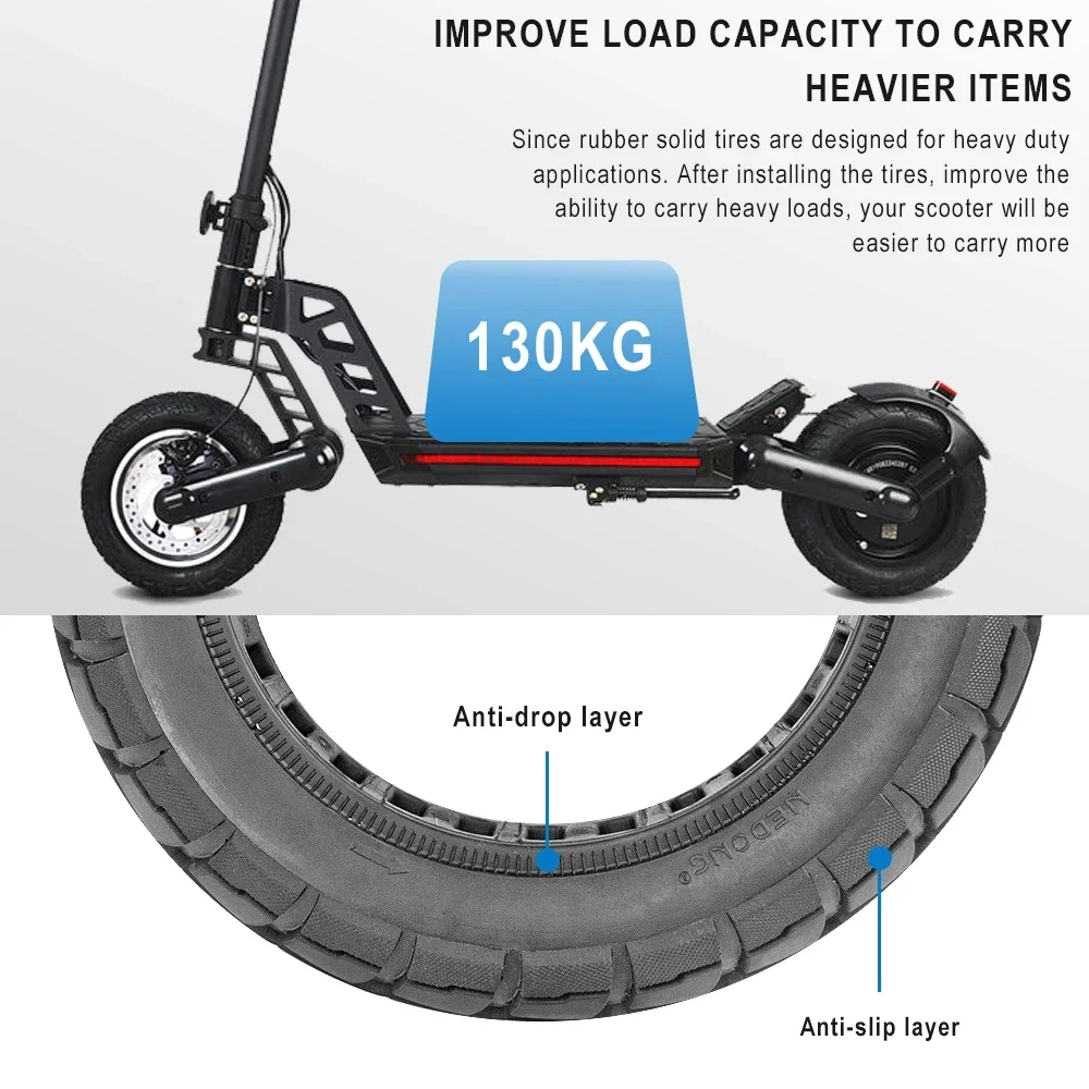 10x2.75 Solid Tire 85/65-6.5 Tires for Kugoo G-Booster G2 Pro for Speedway 5 Dualtron 3 Electric Scooter Non-Pneumatic Tyre Part
