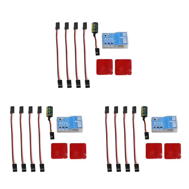 

【НОВЫЙ СПИСОК】3X A3 V2 Стабилизатор контроллера полета 4 режима полета для радиоуправляемого самолета RC Металлический подарочный аксессуар для любителей радиоуправления