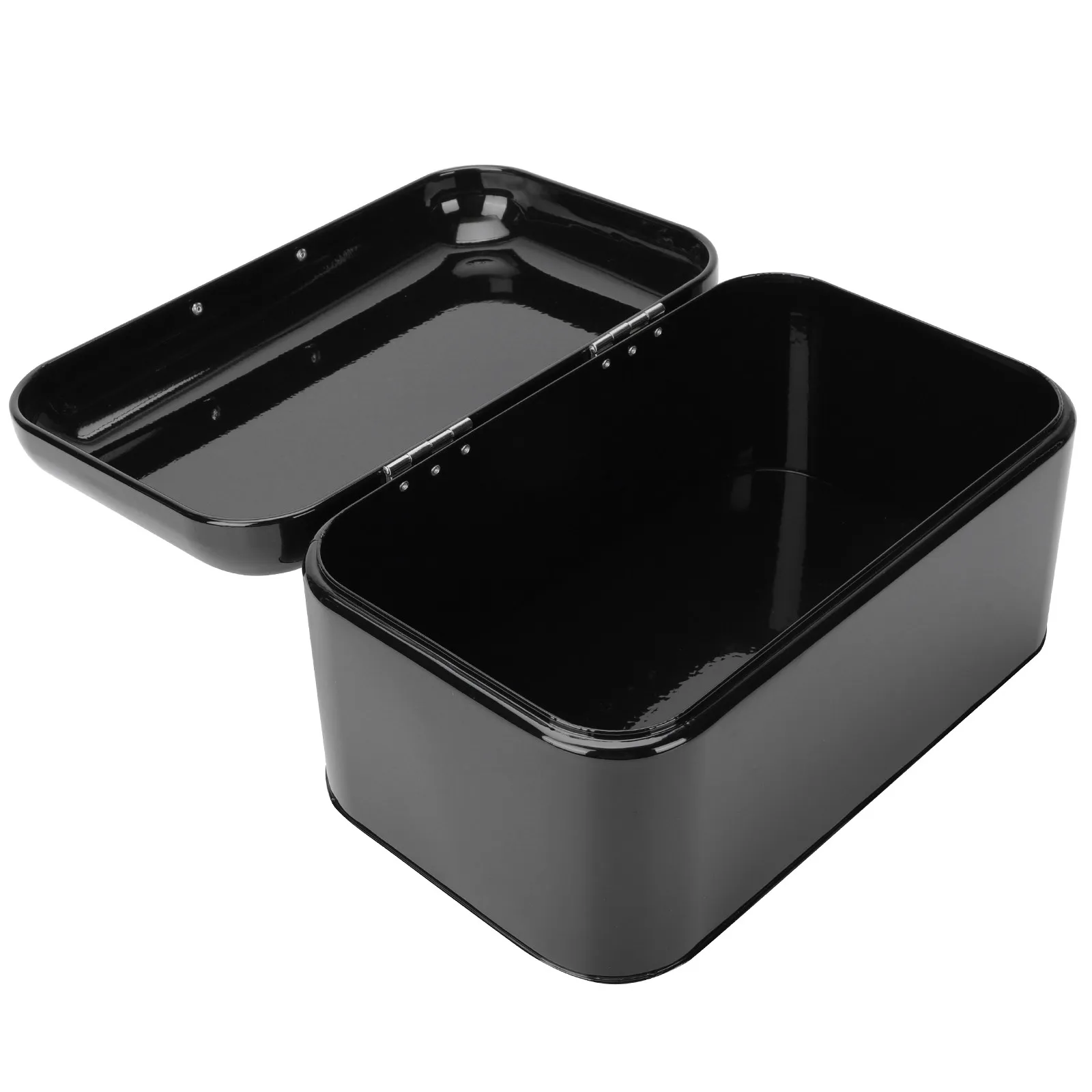 

Iron Bread Storage Box Moisture Proof Insect Resistant Flat Design for Bread Fruit Snacks Cosmetics Bills Kitchen Food Container