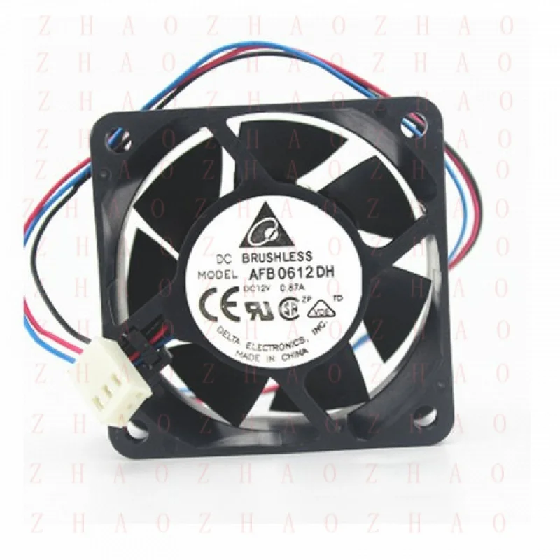 

L+ 1pcs for DELTA BRUSHLESS MODEL AFB0612DH 6025 6cm DC 12V 1.1A 60mm Ball Fan 3pin