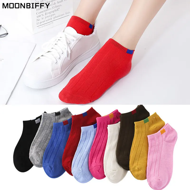 Women Short Socks Fashion Female Girls Ankle Boat Socks Invisible Sock Slippers Calcetines for Woman New Ankle Socks Women