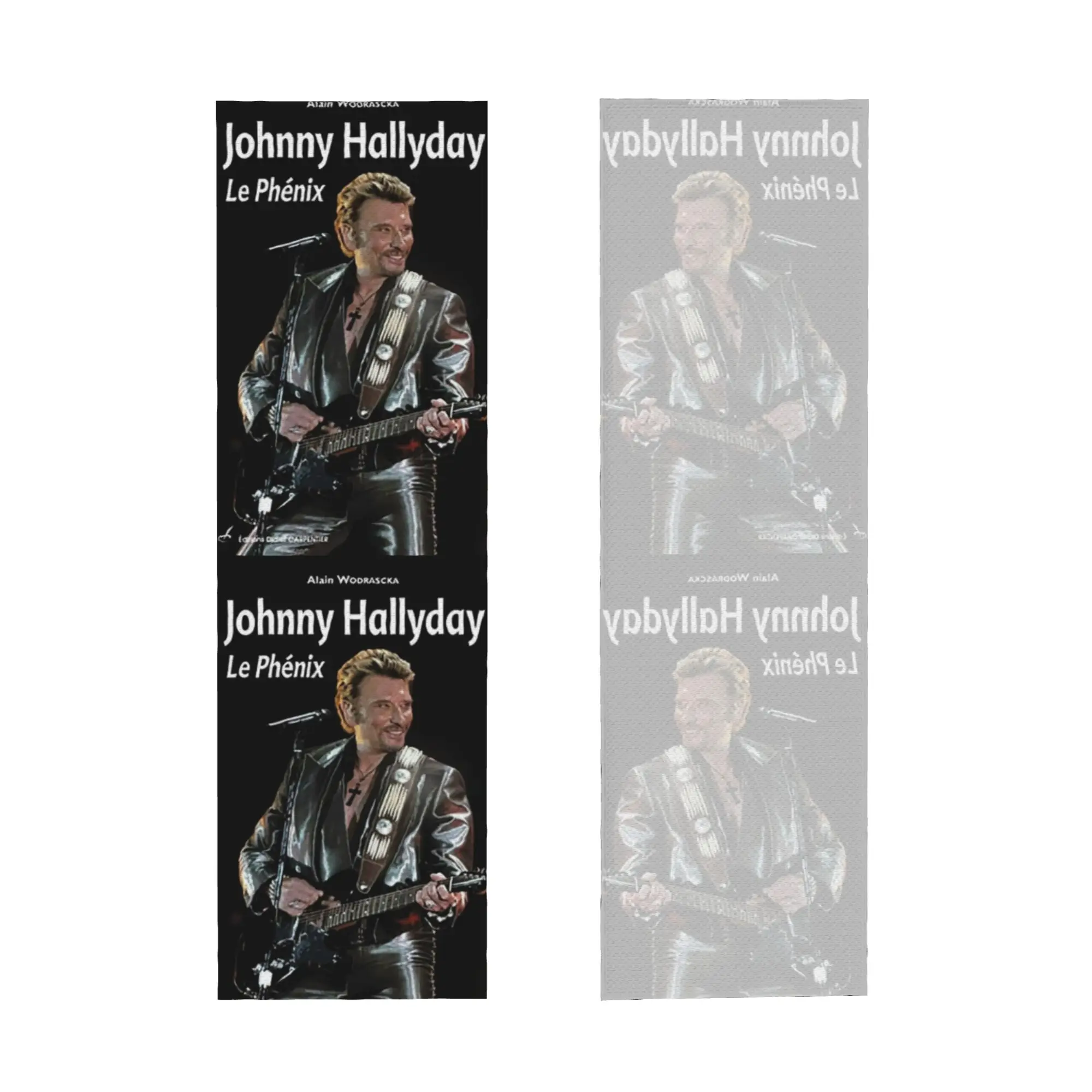 French Rock Singer Johnny Hallyday Cold Exercise Towel Face Towel Quick Dry  Sports Breathable Cold Towel