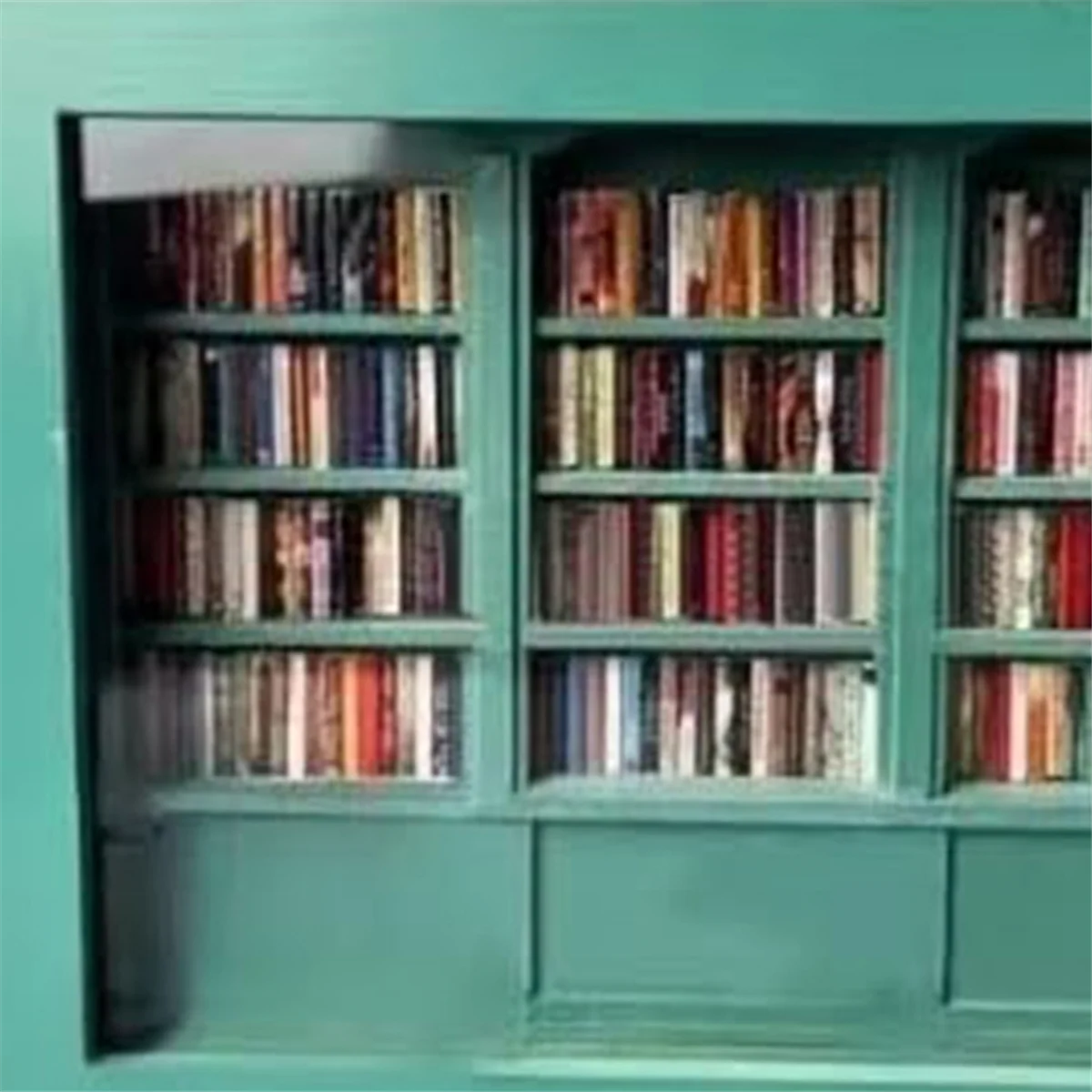 ABFKW Miniature Bookshelf Ornaments, Mini Books, Gifts to Anxiety, Living Room Office Decoration Green