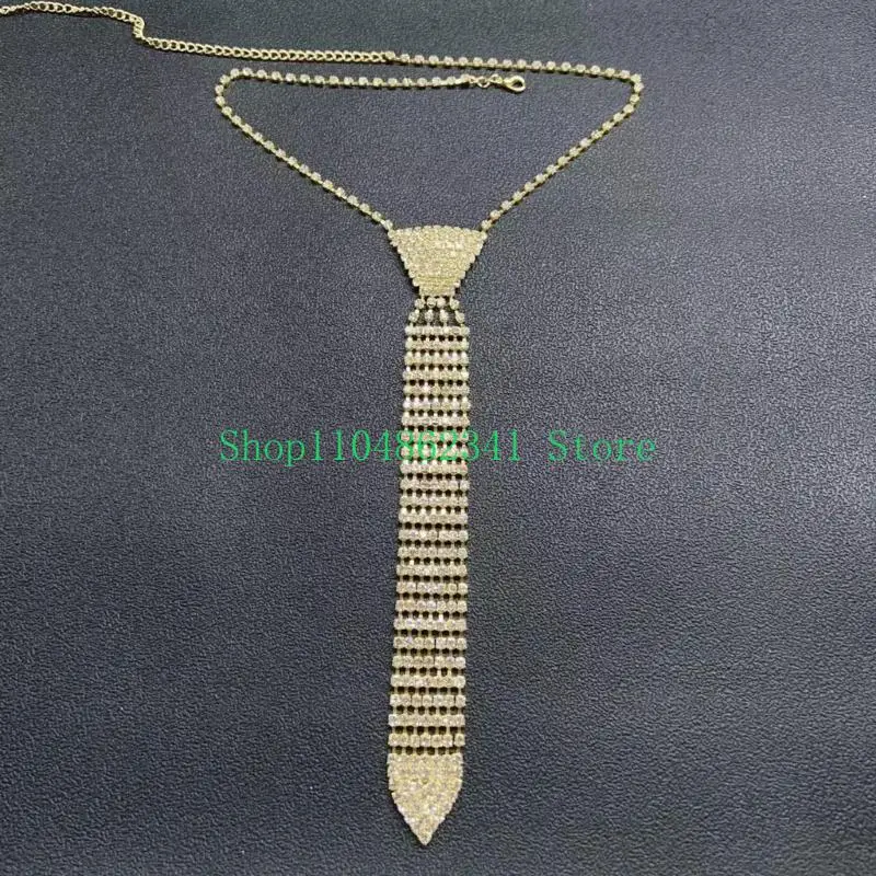 5ASD Lady Necktie Blingbling Full Rhinestons