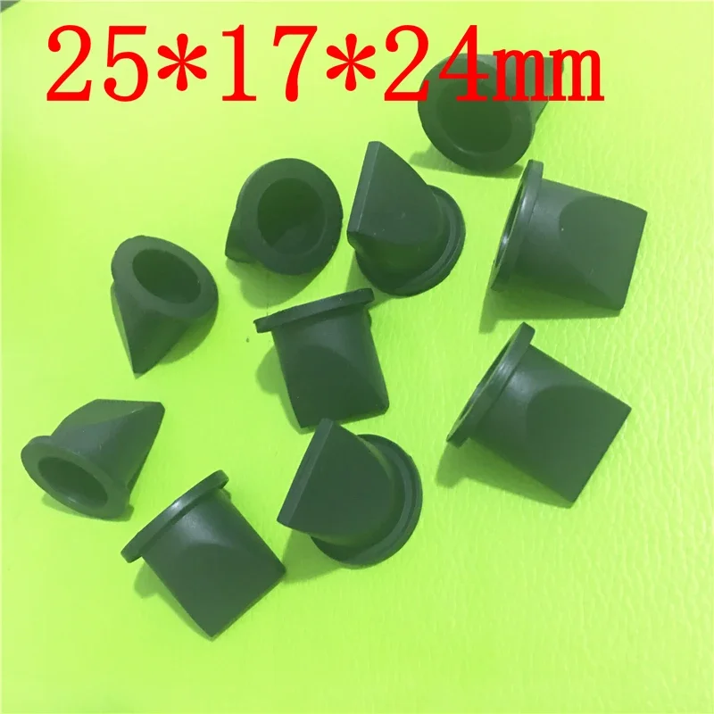 10 Pcs Black Silicone Duckbill Valve One-way Check Valve 25.5 * 17* 24.5 MM for Liquid and Gas Backflow Prevent