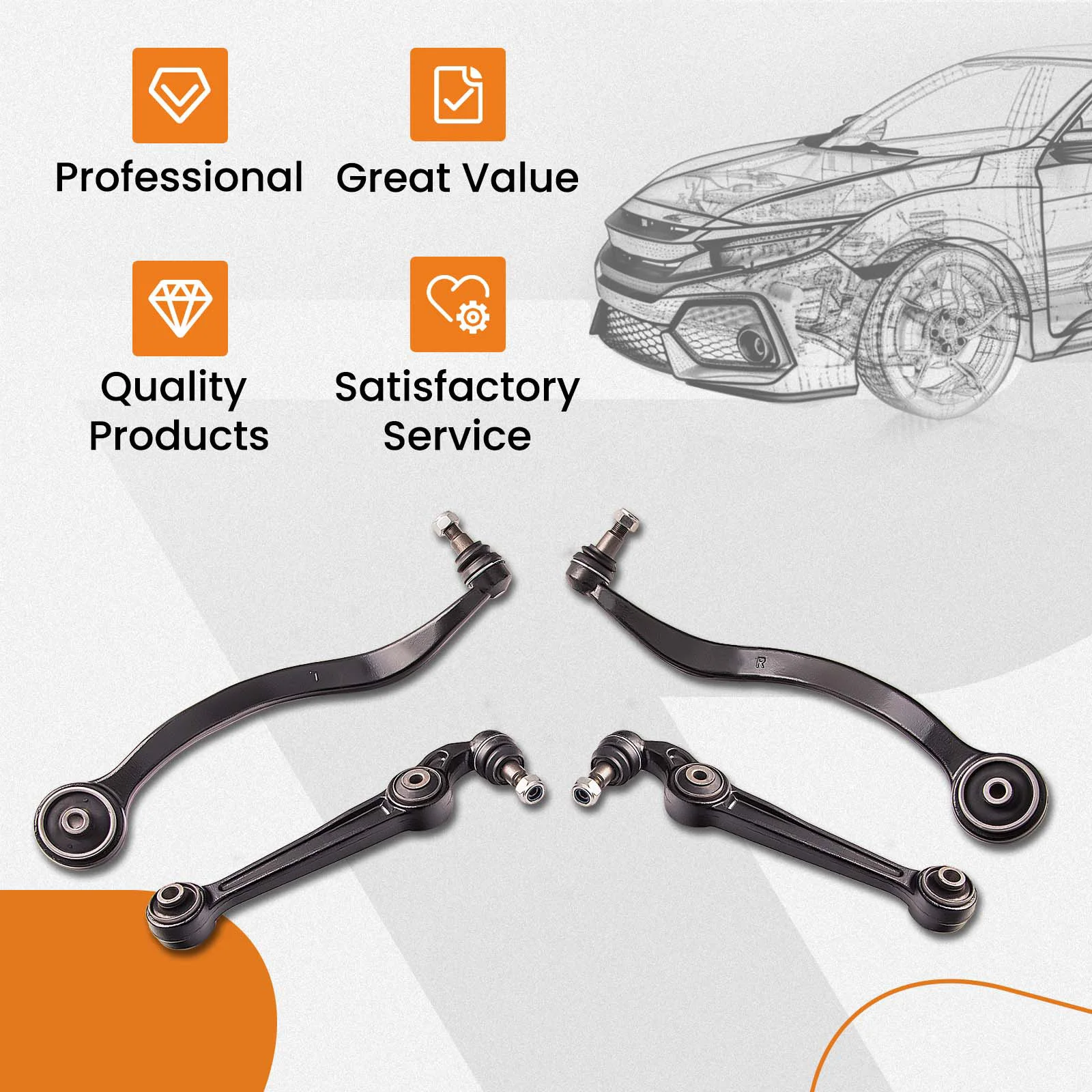 

Front Lower Control Arm Ball Joint for Ford Fusion Lincoln MKZ 08-12 All Models
