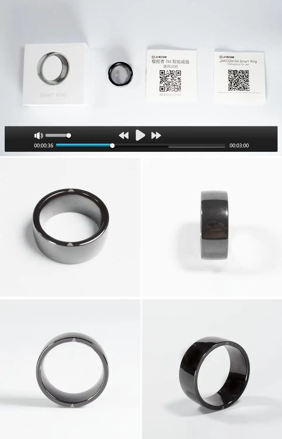 Jakcom Smart Ring  R4 Wearable Devices Magic Finger NFC Ring Smart For NFC Mobile Phone Electronics with IC / ID / NFC Card