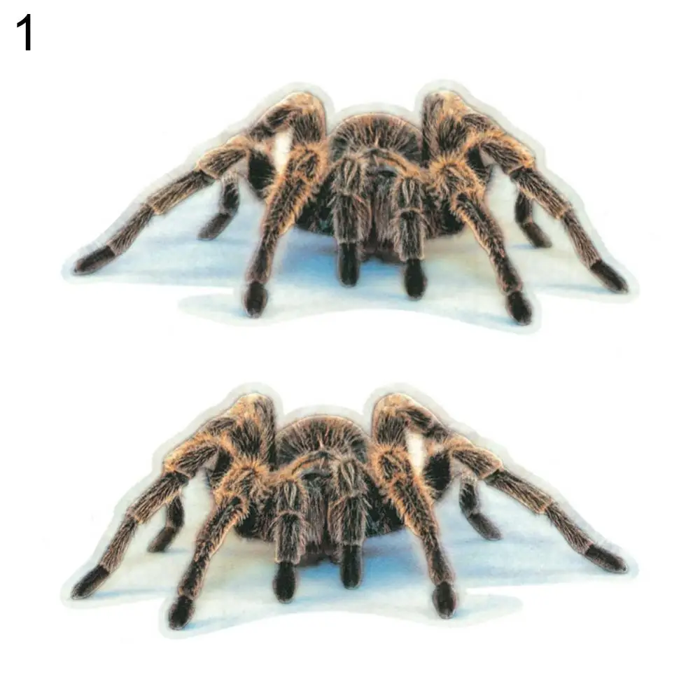 3D паук, ящерица, скорпион, автомобильная наклейка, 3D животный узор, окно автомобиля, зеркало, бампер, наклейка, декор, водостойкая, высокая липкость