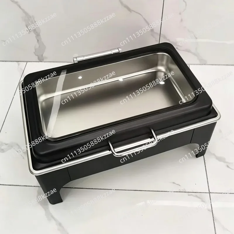 Food Warmer Fuel Pan Saving Gold Stainless Steel Set Chafing Dish Buffet