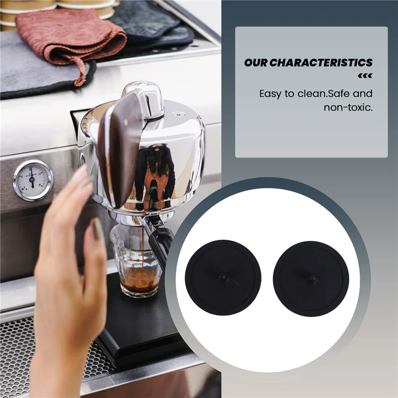 【Popular】2Pcs Blind Filter Backflush Disk Rubber For Espresso Machines Brewing Head Backwashing Gasket