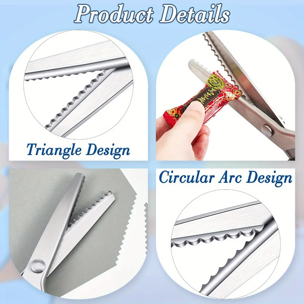 المهنية مقص خياط سن المنشار المقصات متعرج قطع الخياطة مقص الخياطة خياط المقصات مقص التقطيع #5