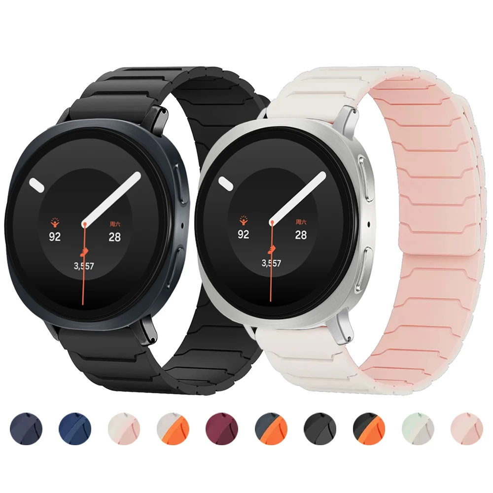 Magnetic Silicone Band for Samsung Galaxy Watch Watch Ultra 2 2025 Bracelet for Galaxy 9 8 40mm 44mm/8Classic 46mm Sports Strap