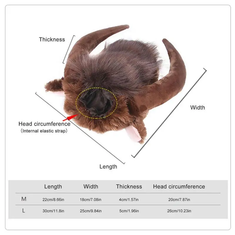 재미있는 경적 헤드기어, 애완 동물 모자, 모자, 가발, 애완 동물 개 고양이, 할로윈 옷, 대형견용 액세서리, 애완 동물 용품