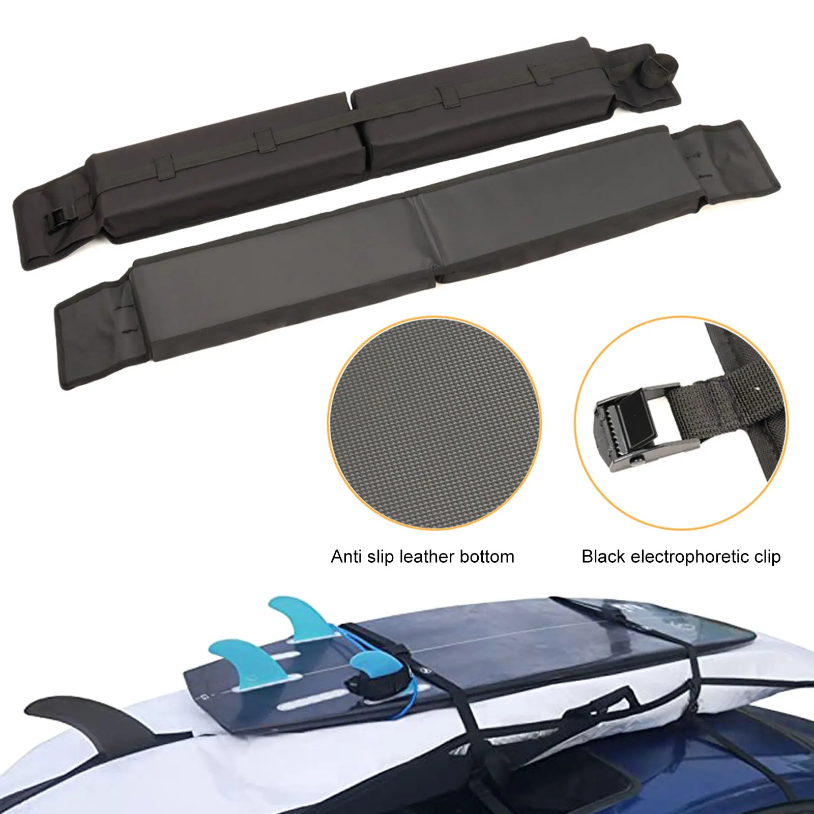 

2023 Car Roof Luggage Soft Rack Pads For Kayak/Sup/Paddleboard/Canoe/Snowboard/Windsurfing Car Surfboard Racks Accessory