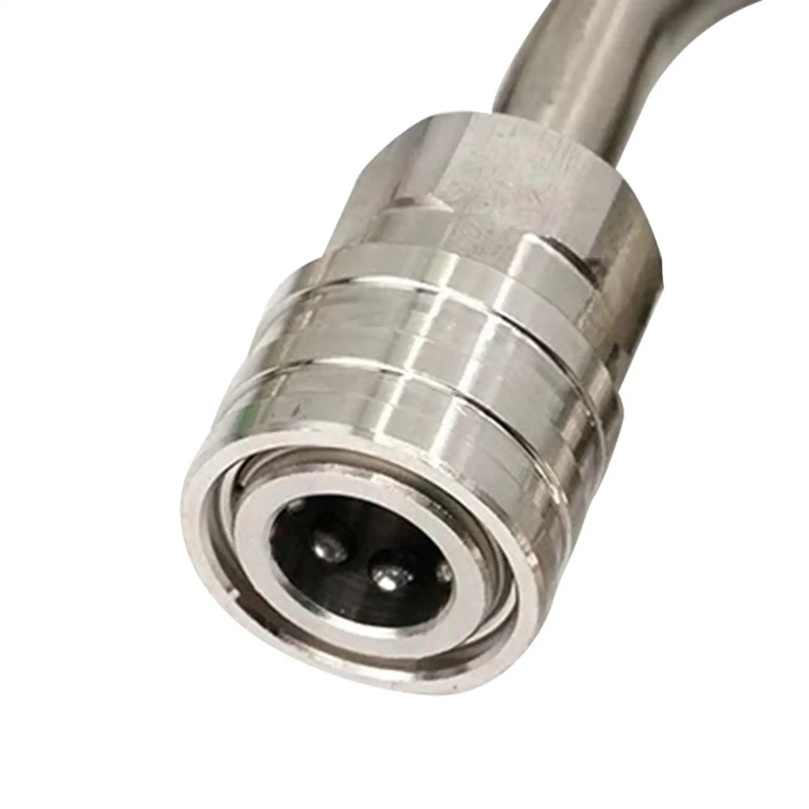 Stainless Steel Pressure Washer Gutter Rod Curved Extension Stick 1/4 Quick Connect Cleaning Tool for Car Washing Household Use
