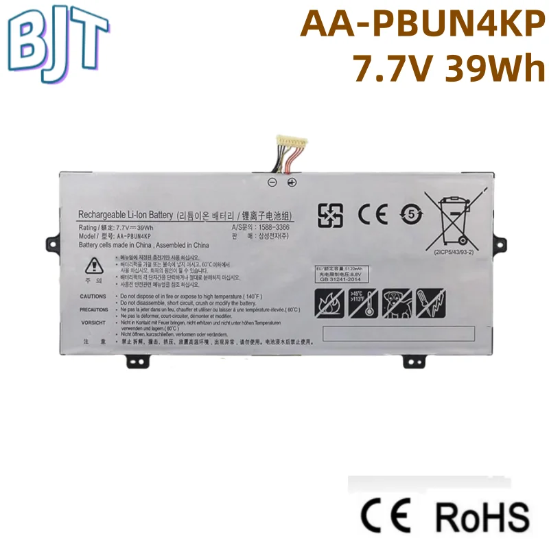 

7.7V 39Wh New AA-PBUN4KP Laptop Battery For Samsung Notebook 9 Pen 930QAA 930QBE NP930QAA NT930QAA NT930QBE NT930QBV A58M K28WA