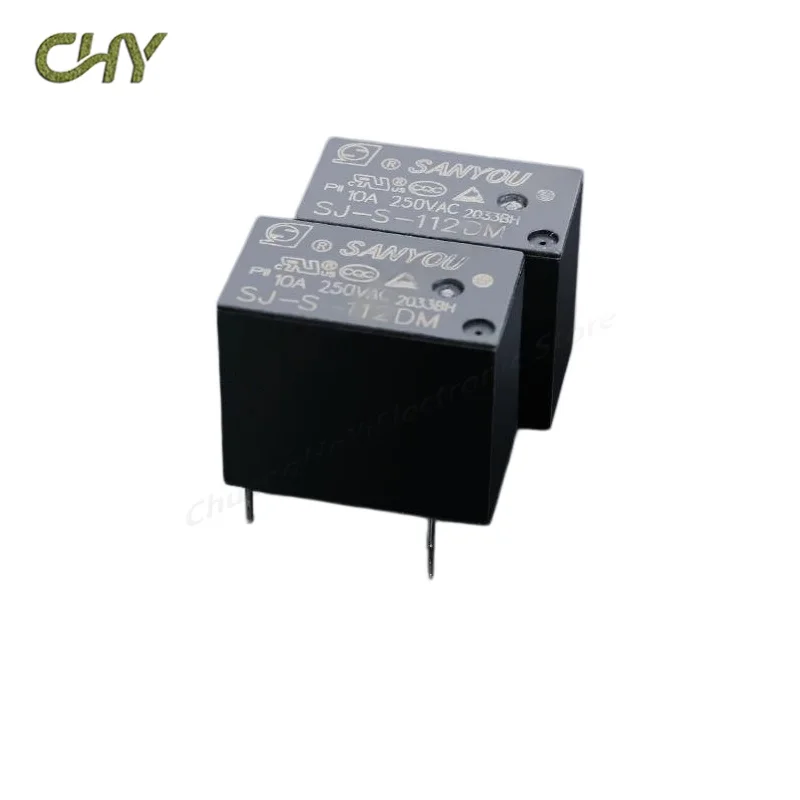 100%Original New SANYOU SJ-S-105DM 5VDC SJ-S-112DM 12VDC SJ-S-124DM 24VDC 4PINS 5A Power Relay Replaceable (JZC)HF32F