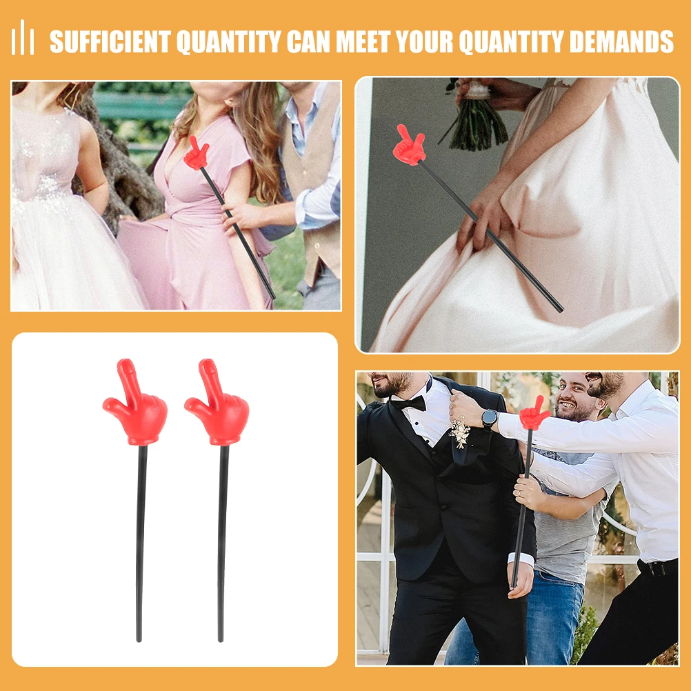 2 قطعة مؤشرات الاصبع مقاومة للخدش للمعلمين الفصول الدراسية القراءة الإيدز حفلة المزح مؤشر المزحة الحديث العصي