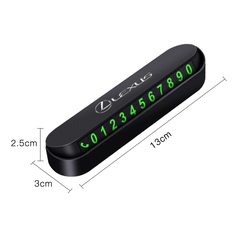 ملحقات بطاقة رقم هاتف ركن السيارة المؤقتة لكزس GS IS LS500h ES260 ES300h RX350h NX260 UX260 LM LC RZ450e TX RC #4