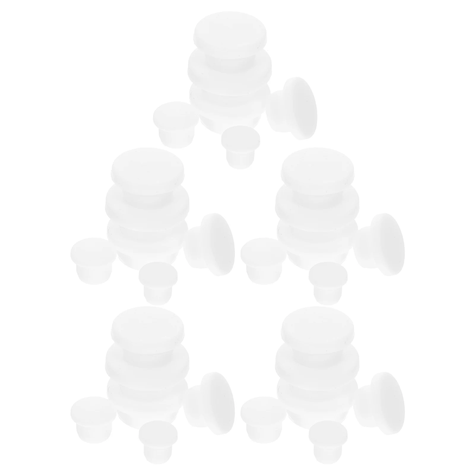 

30 Pcs Multi-diameter Silicone Hole Plug Water Bottles Stopper Milk Caps Stoppers for Glass Cork Silica Gel Waterproof Sealing