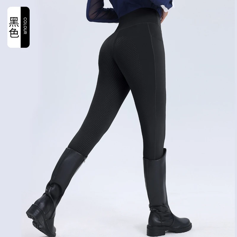 High Waist Horse Riding Pants Women Full Seat Silicone Grip Competition Breeches Cycling Training Riding Pants Equestrian Wear