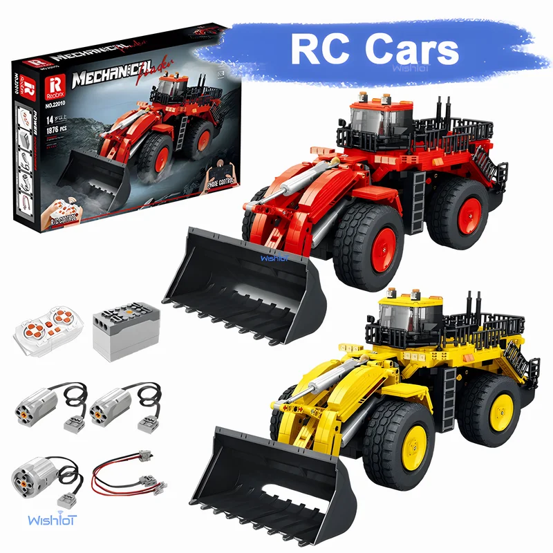 Remote Control Excavators Loader Building Blocks Construction Engineering Vehicle RC Cars High-Tech Bricks Kids Boys Autos Toys