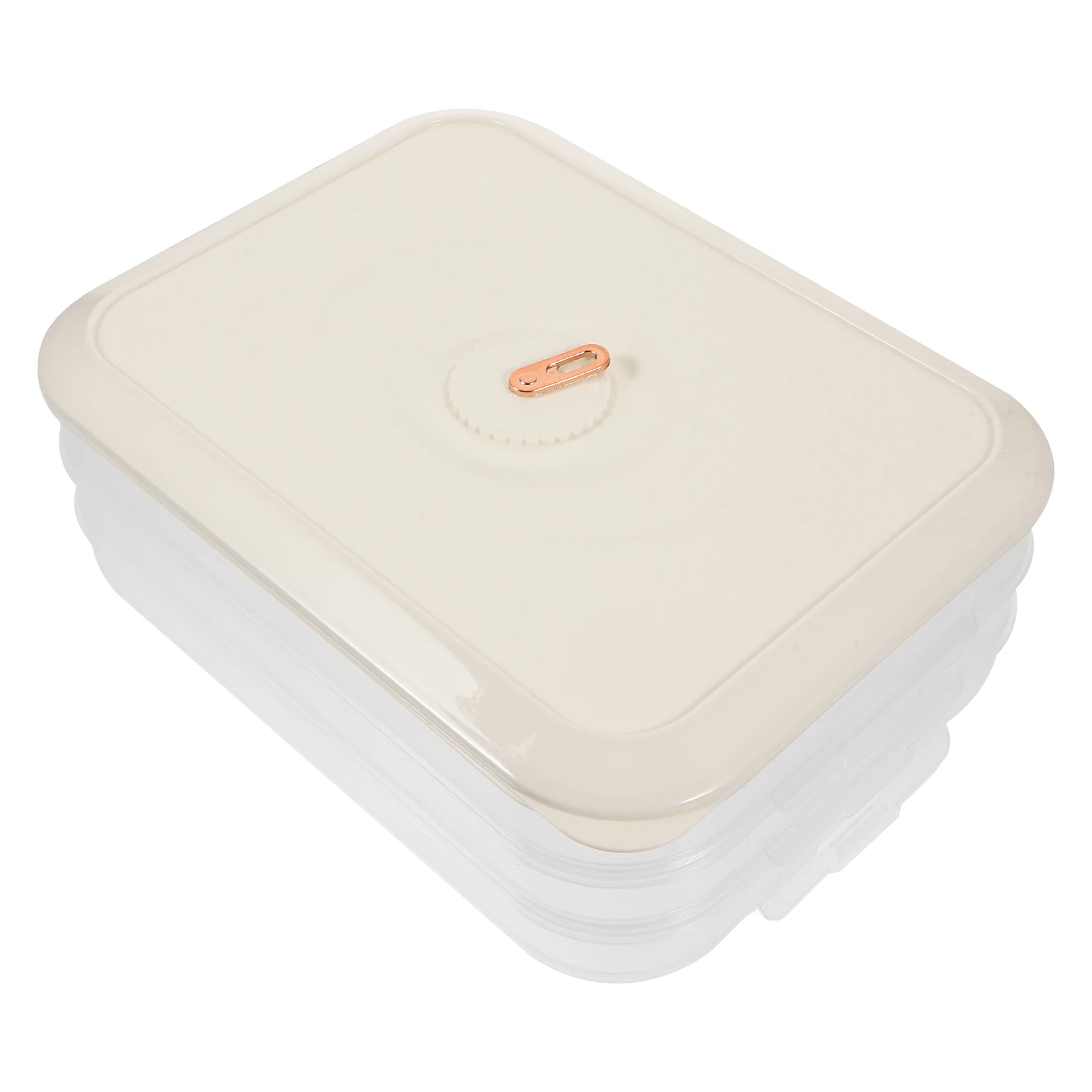 

Food Storage Box Container for Fridge Freezer Dumpling Organizer Airtight Leakproof Microwave Safe Refrigerator Holder