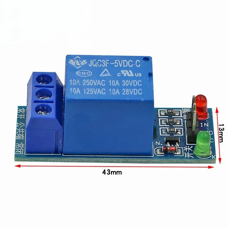 10pcs 1 Channel 5V 12V Relay Module Low level for SCM Household Appliance Control
