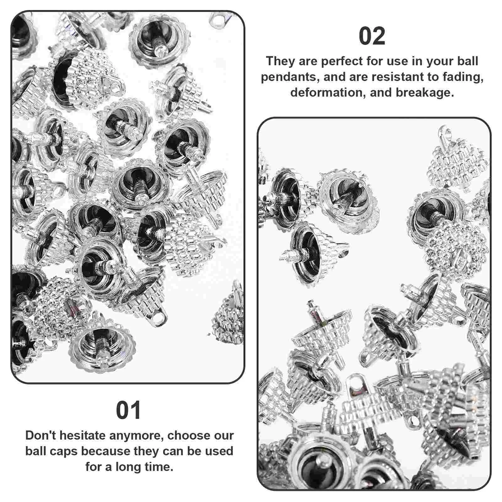 골드 크리스마스 장식 캡 볼 장식, 캡 행거, 크리에이티브 볼 액세서리, DIY 소품 펜던트 디스플레이