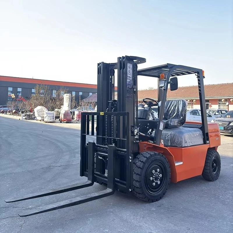 Cheap Wholesale 3ton Mini Warehouse Forklift EPA 4WD 3000m Lifting Height Pneumatic/Solid Tire Supplier China