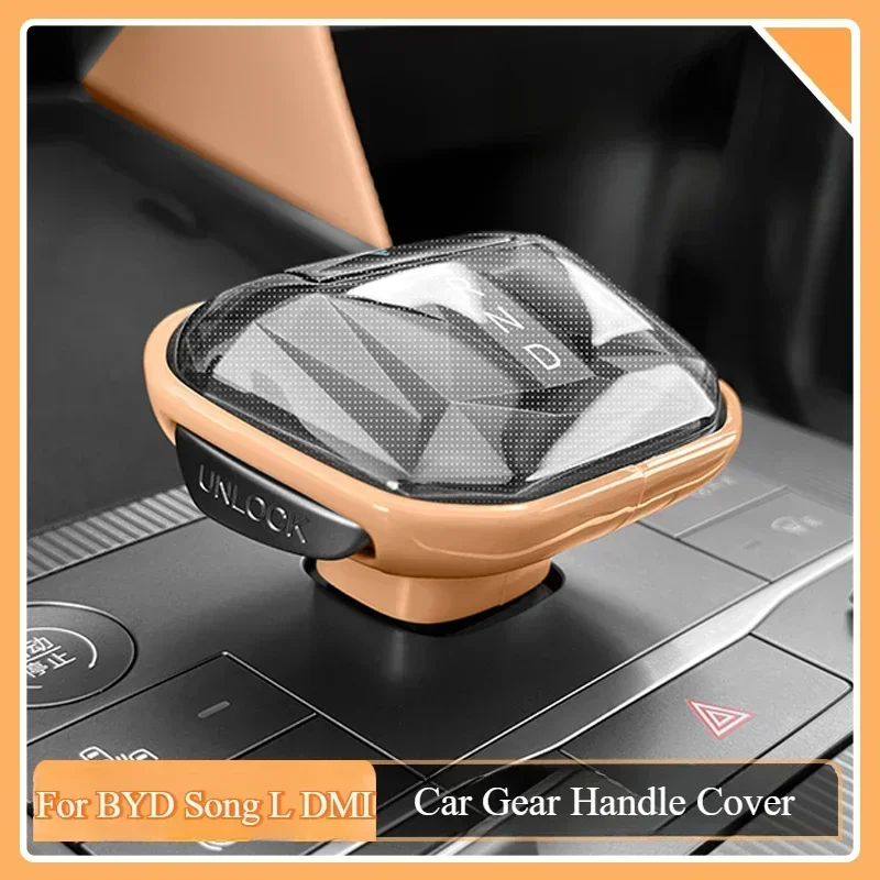 For BYD Song L DMI Car Central Control Gear Handle Cover Protection Scratch-proof Case Special Gear Cover Modification Supplies