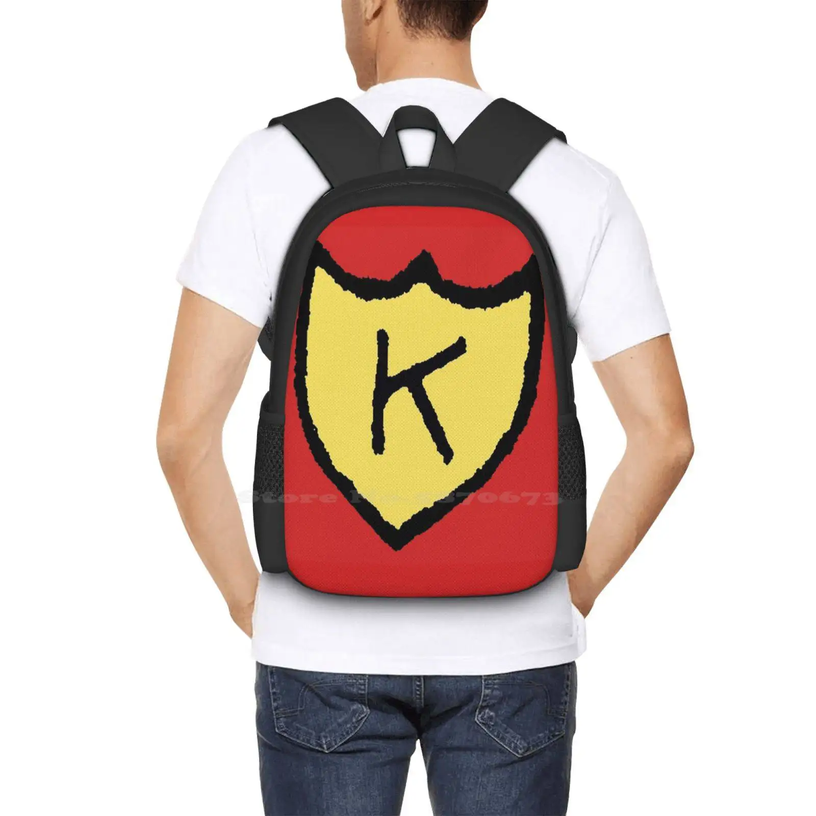 K Pattern Design Laptop Travel School Bags K Records Beat Happening Calvin Johnson