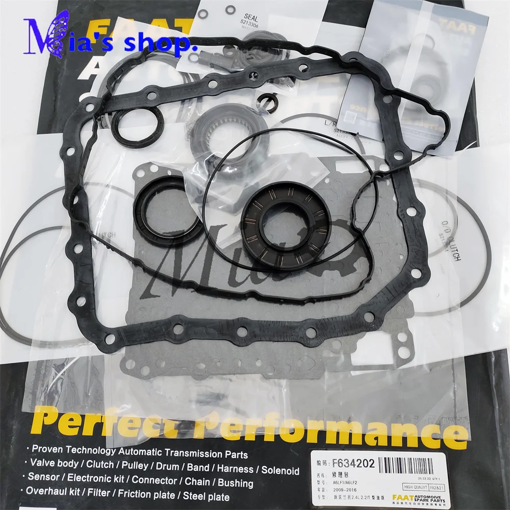 

A6LF1 A6LF2 A6LF3 Transmission Clutch Repair Kit Gaskets Kit Oil Seal For Hyundai Sorento 2009-12 Sedona 2010-13 Gearbox