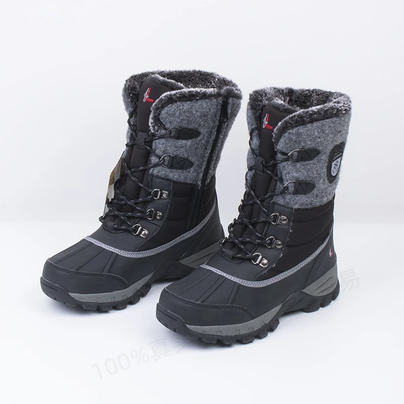 Winter High Top Outdoor Snow Boots With Plush Insulation And Anti Slip For Men And Women