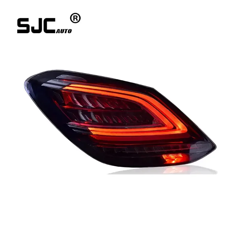 SJC Auto Parts Taillights For Mercedes Benz W205 2015-2021 Back Turn Signal Lamps For Mercedes C180 C200 C260 LED Rear Light