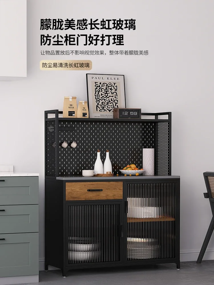

Industrial Style Wrought Iron Dining Side Against The Wall Coffee Cabinet Tea Cabinet Living Room Storage Cabinet