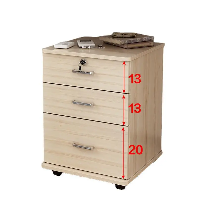 

File cabinet Wooden desk material Small cabinet Under storage cabinet Mobile low