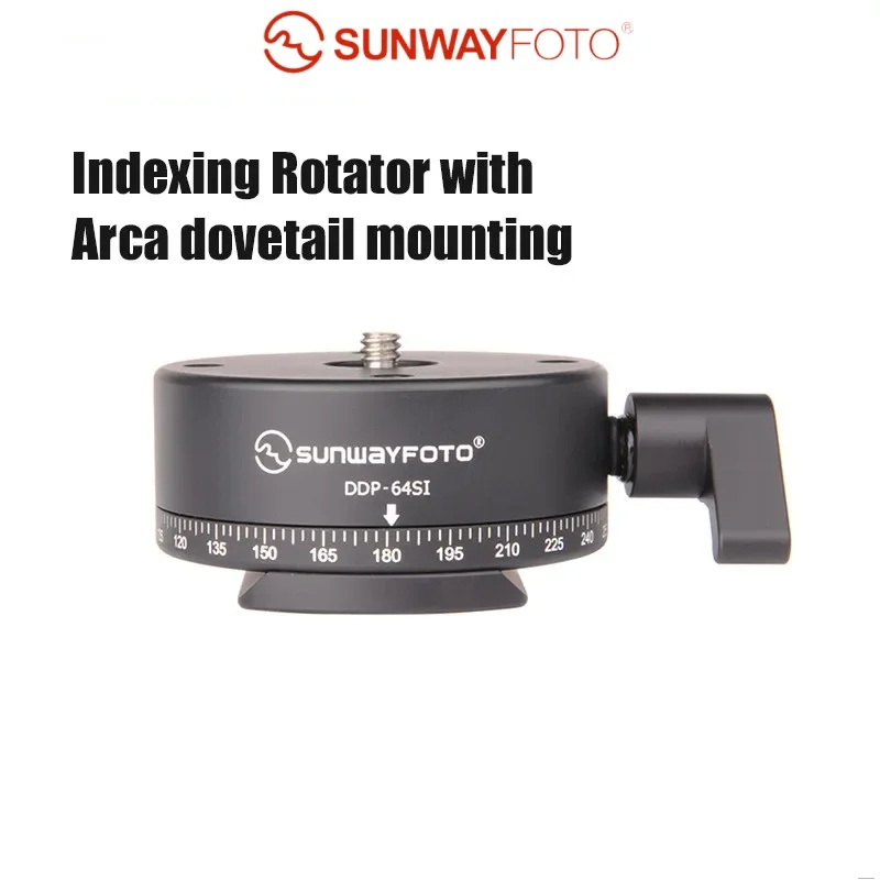 

SUNWAYFOTO Indexing Rotator for Panoramic Head Perfect for Benro, Sirui, Manfrotto, Gitzo Tripod