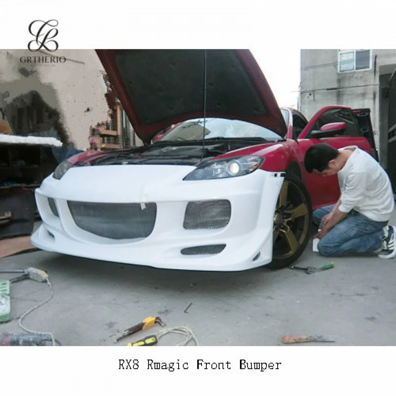 

Car modification suitable for RX8 Rmagic body kit, includes front bumper, side skirts, and rear spoiler