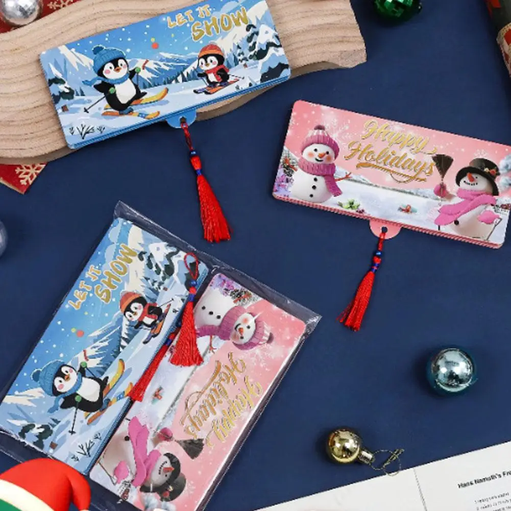 

1 шт., праздничный красный конверт, 10 слотов, рождественский мешок для денег и зажим для подарочной карты, идеально подходит для рождественских дней рождения и Дня благодарения