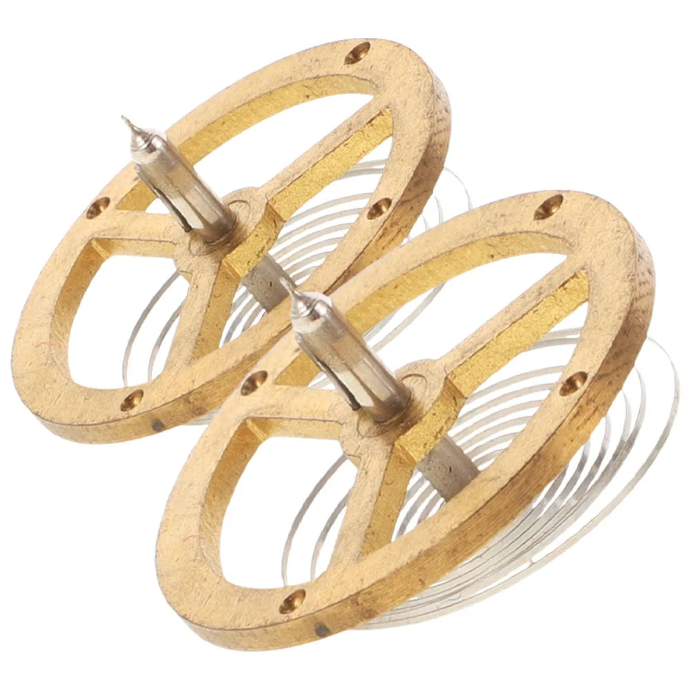 

2Pcs Vintage Mechanical Clock Balance Wheel Spring Repair Parts Replacement for Alarm Clock DIY Movement Accessories