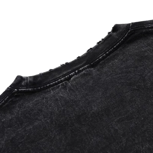 Imagen 2 del producto Camiseta lavada con gráfico fresco de Anime Vagabond Miyamoto Musashi, camisetas Vintage para hombre, camiseta cómoda de Manga Harajuku para hombre