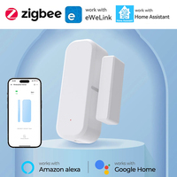 Smart Zigbee Door And Window Sensor Magnetic Security Alarm eWelink App Remote Monitor Supports Alexa Home Assistant Zigbee2MQTT