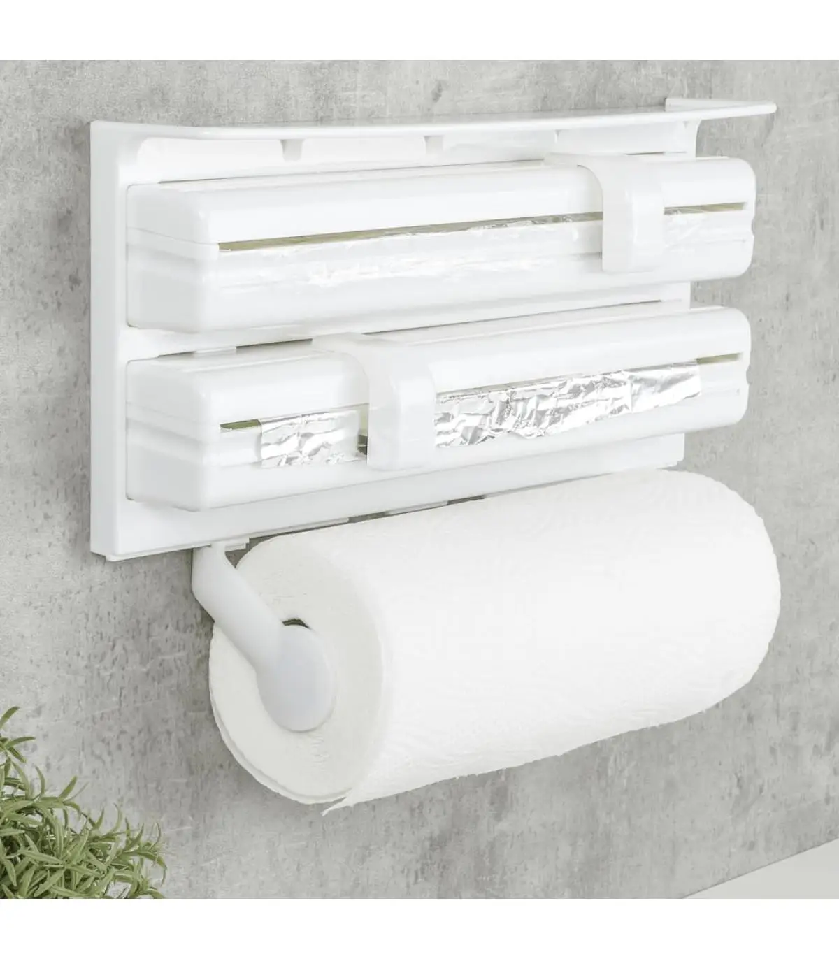 Kitchen paper holders and dispensers HI white wall kitchen roll holder