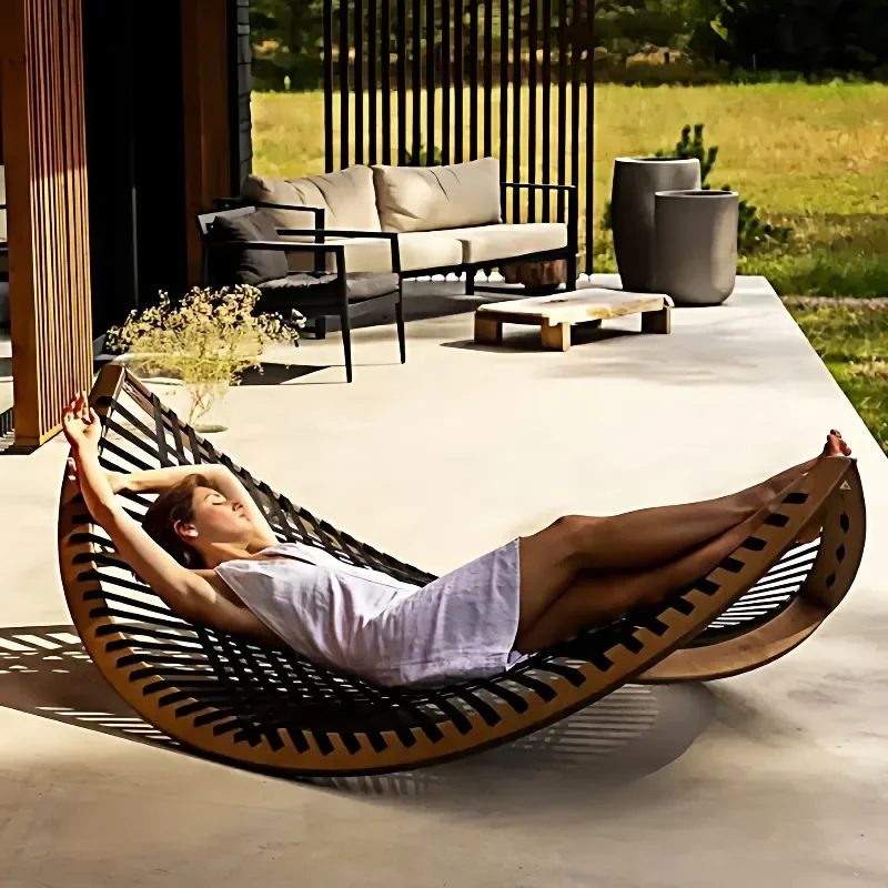 Outdoor pool loungers Courtyard Garden rattan chairs Balcony loungers Outdoor bed and breakfast Outdoor seaside beach Leisure be