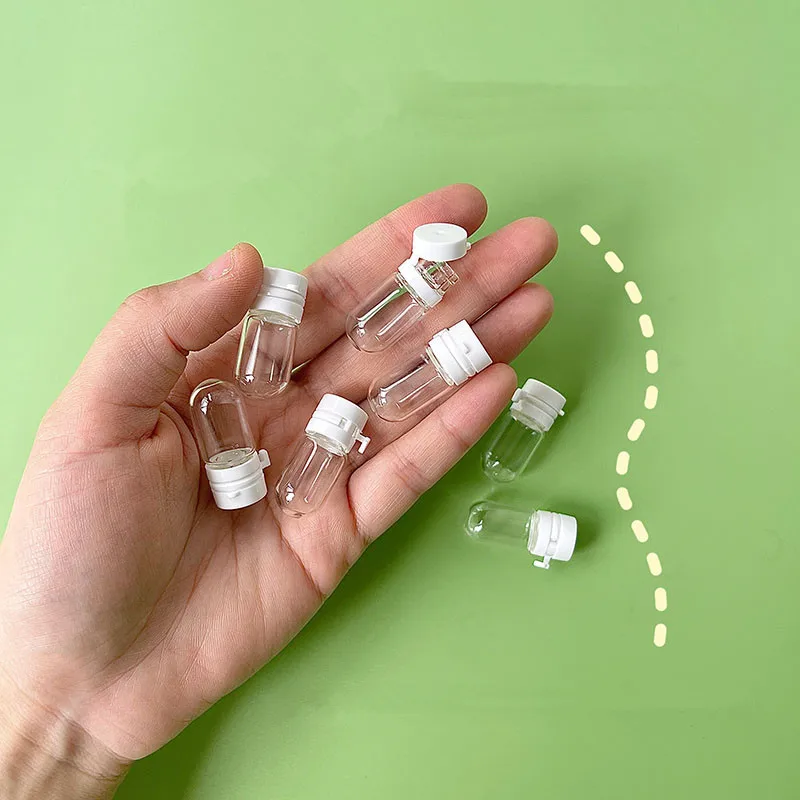 Portable Transparent Glass Refillable Bottles Sealed Leak-Proof Dispenser for Toner/moisturizer/Serum Travel Skincare Essentials