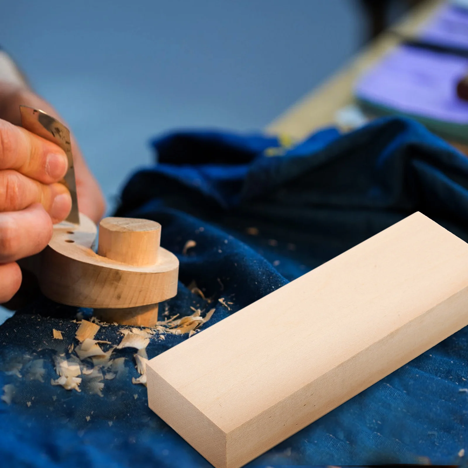 

10Pcs Unfinished Basswood Wooden Blocks Smooth Natural DIY Woodcraft Plates for Decoration Craft Making Projects