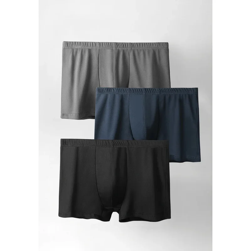

3pcs/Lot Sleep Good Mens Boxers Skin-Friendly Cotton Material Relaxed Fit Allows You To Turn Over At Night Without Restraint